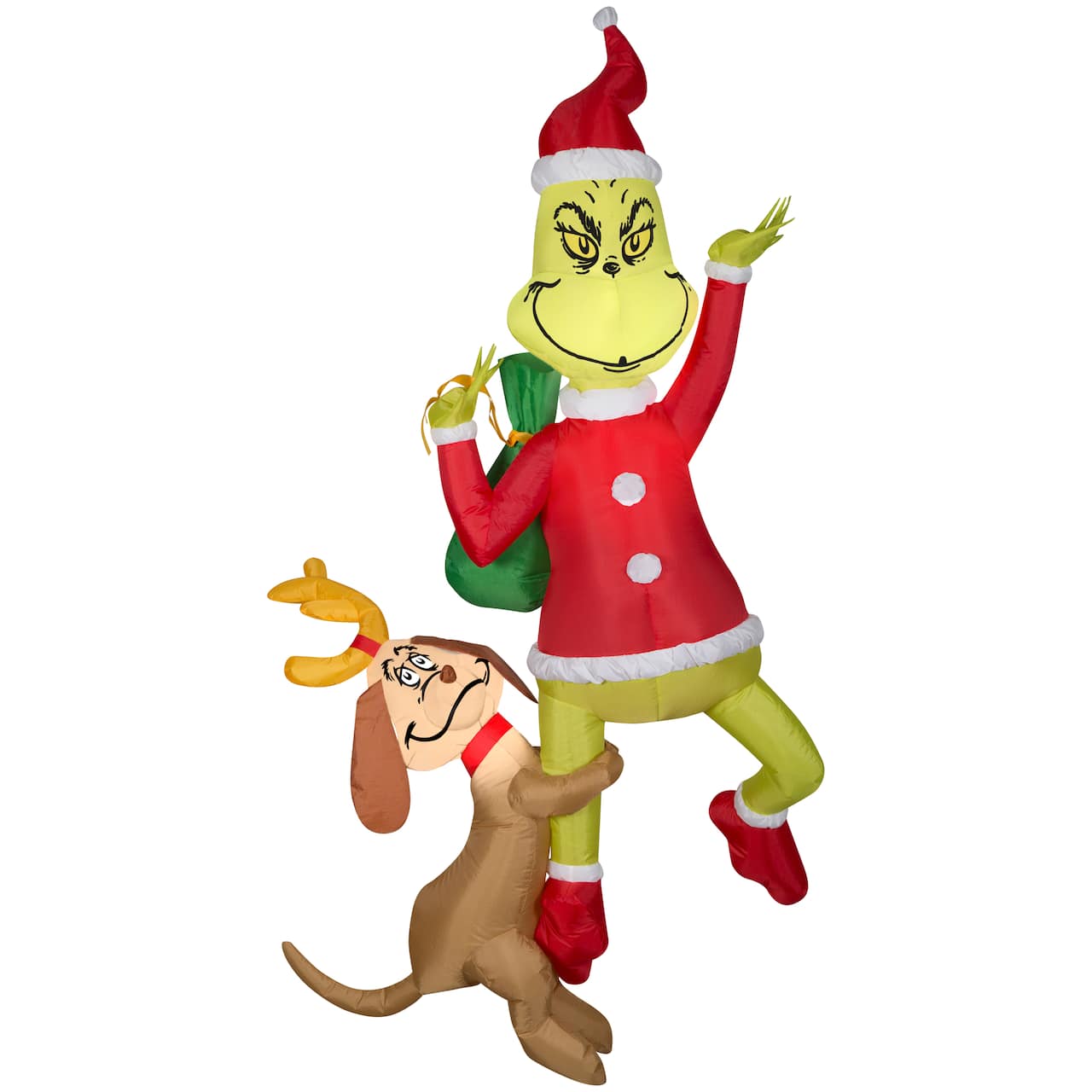 6ft. Airblown® Inflatable Hanging Grinch & Max